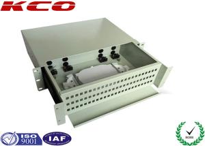 Wholesale 2U Fiber Optic Patch Panel Rack Mount , 48 Cores Lc Connector Patch Panel from china suppliers