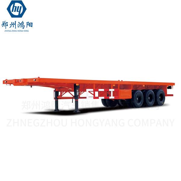 Durable 80t Removable Low Bed Trailer Truck Mechanical / Air Suspension For