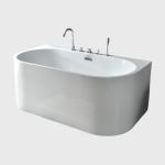 Hydrotherapy Homestay Back To Wall Bathtubs Freestanding Matt White Customized