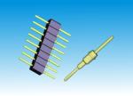 Functional Marchined Single Row Pin Header 1.778mm DIP 3.0A Current Rating
