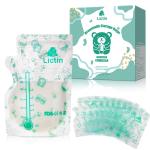 8.4oz Liquid Spout Bag , BOPP Double Zipper Seal Breast Milk Pouch