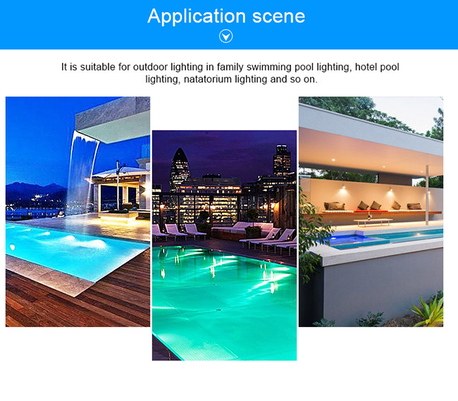 12 Volt Par 56 LED Pool Light , Warm White Underwater LED Lamp GX16D Base IP68