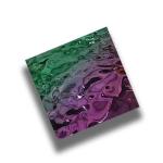 304 Water Ripple Stainless Steel Texture PVD Iridescent Metal Sheet For Art