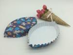 Fish Shape Paper Baking Cups Dark Blue Cupcake Liners Bread Baking Tool
