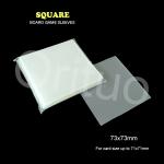 Square Clear Card Sleeves 73x73mm Size Doube Matte ISO