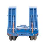 4 Axles 90 Tons Low Bed Semi Trailer For Heavy Machinery