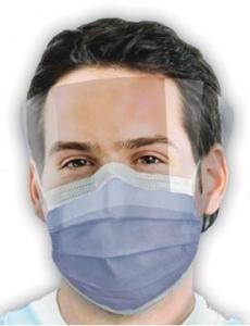 Wholesale EO Sterilized 3Ply 4Ply Disposable Earloop Face Mask With Face Shield from china suppliers