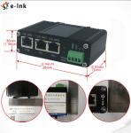 Industrial PoE Splitter IEEE802.3af at 20W 12V DC Output PoE Switch
