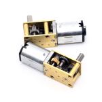 ASLONG JGY-N20 12V 16-381RPM Turbine Worm Reduction Motor with Self Locking