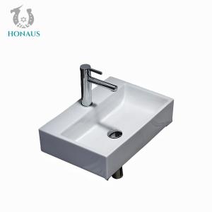 Wholesale Multifuction Rectangular Wall Hanging Wash Basin Wall Hung Lavatory Sink from china suppliers