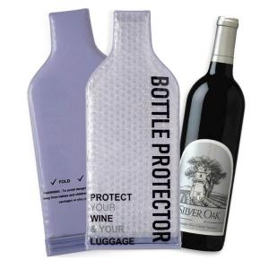 Wholesale Leak Proof PVC Plastic Bubble Wrap Wine Bags , Reusable Wine Bottle Protector from china suppliers