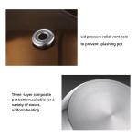 Amazon Top Seller Multipurpose 6Pcs Flat Bottom Milk Soup Pot Stainless Steel