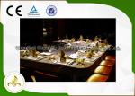 Natural Gas Ten Seats Rectangle Teppanyaki Grill Equipment 2400*850*800mm