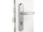 Satin Stainless Steel Mortise Door Lock Set With 116×55 mm Lever Handle