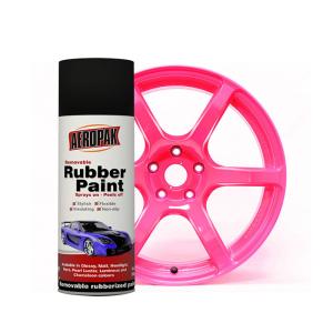 Wholesale Aeropak Fluorescent Pink Rubber Spray Paint Removable Car Coating Paint from china suppliers
