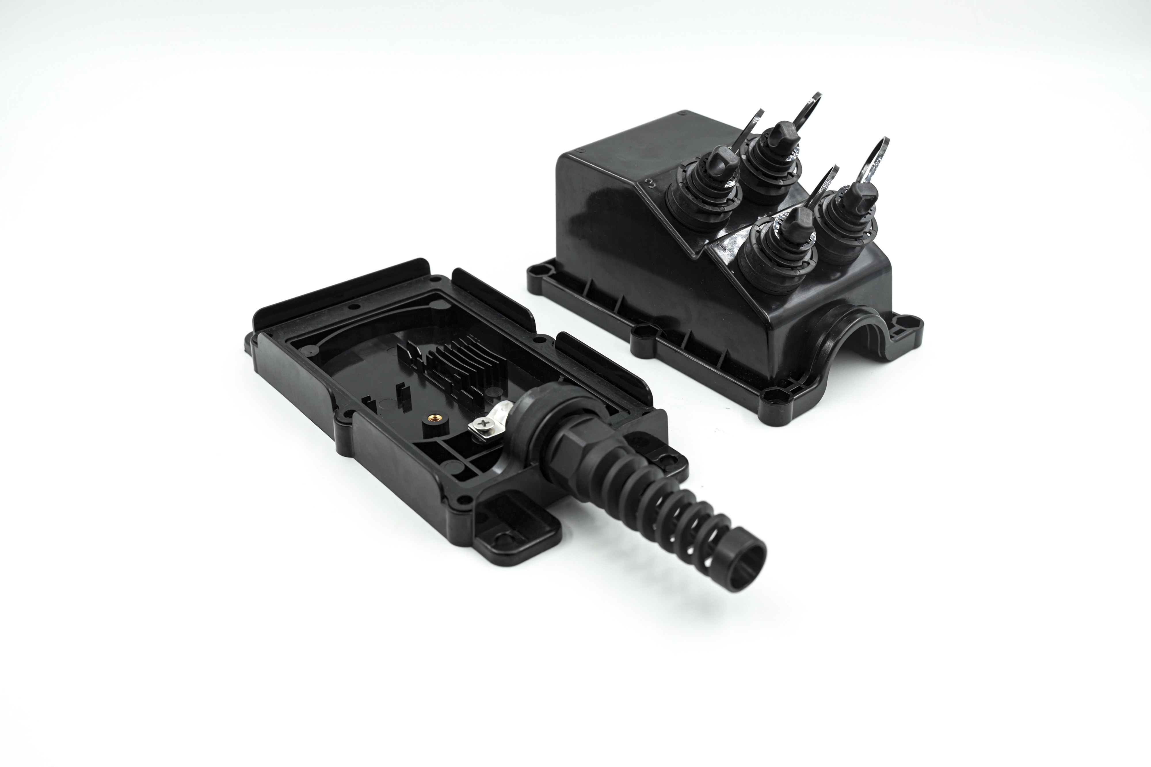 FTTx Fiber Optic Multiport Service Terminal MST 4/8/12 Ports With Optitap Cable