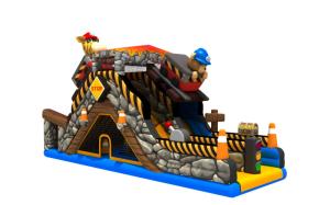 Wholesale Inflatable Giraffe Animal Jump With Slide / Small Obstacle Course from china suppliers