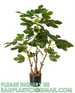China Artificial Plant Ficus Carica Fruit Plant Bonsai Tree Faux Plant Indoor Home Decor Plant Potted Plant Home on sale