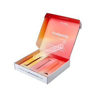 Buy cheap Custom Sized Cardboard Boxes Beauty Product Shipping Boxes With Paper Tray from wholesalers