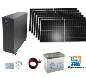 Wholesale No Pollution 10KW Off Grid Solar System Kits With Battery Storage from china suppliers