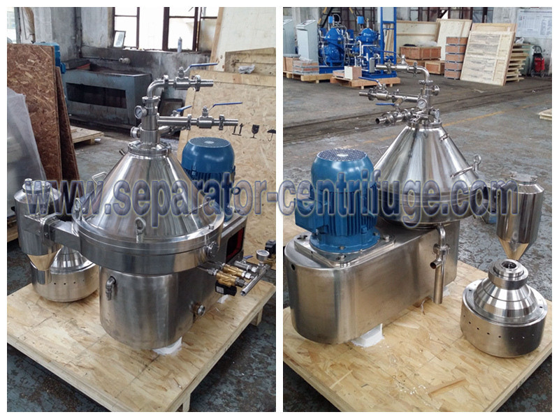 Automatic Part Discharging 2 Phase Dairy / Milk Clarifying Disc Separator - Centrifuge for Clarifying Milk