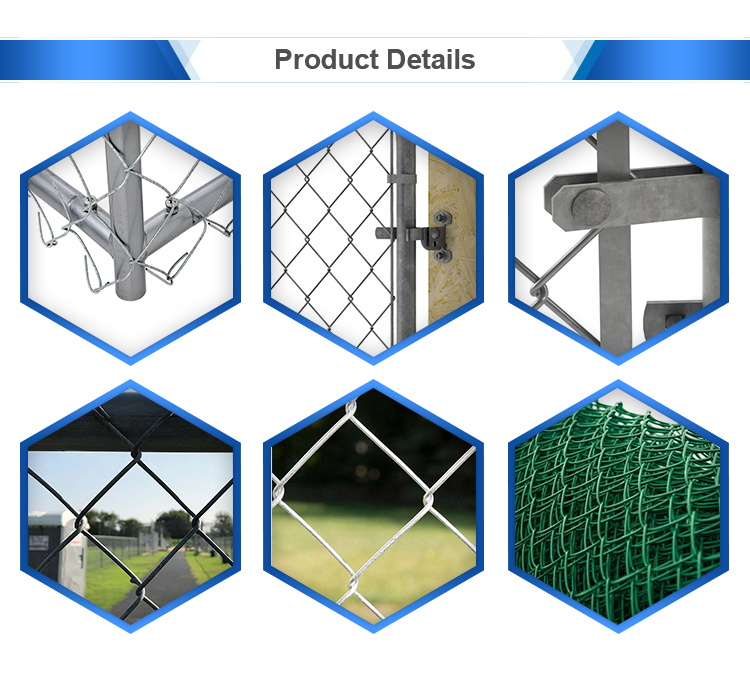 8 Foot Waterproof hot dipped Galvanized Plastic Coated Chain Link Fence