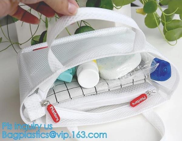 polyester outdoor tote beach mesh bag for women/fashion nylon mesh shopping