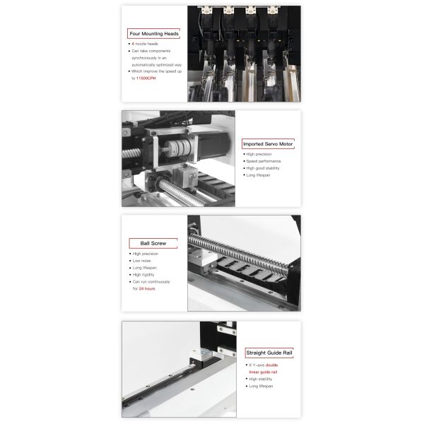 CHM-551 Automatic Pick And Place Machine With Mounting Speed 11500CPH