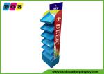 POS Retail Six Shelf Corrugated Cardboard Displays , Fully Printing Retail