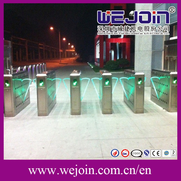 Full Automatic Smart Security Access Control Turnstile Flap Gate 0.5s Opening Time