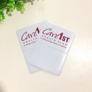 China Soft Custom Pvc Card Holder Cover Pvc Id Card Pouch Tag Pvc Name Badge Holders on sale