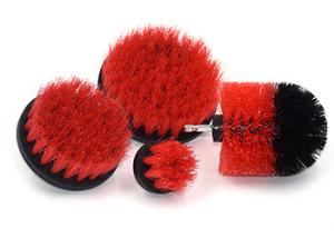 Wholesale Red Drill Cleaning Brush Attachment Kit Plastic Material For Household Cleaning from china suppliers