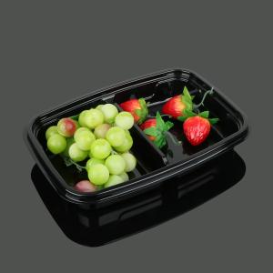 Wholesale 2 Compartment Square Polyethylene Terephthalate Tray from china suppliers
