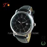 Hot sell and calssic design for men watch PU leather band with reasonable price