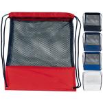 Customizable Mesh Drawstring Backpacks Eco-friendly Cloth Drawstring Bag