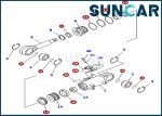 707-98-24730 Tilt Cylinder Seal Kit Wear Resistance Komatsu Excavator PC40MR-1