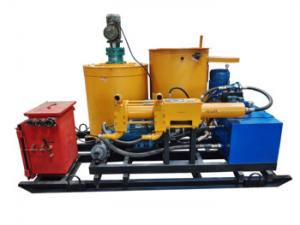 China Easy To Operate Maintain Mortar Grout Pump Plant Unit With Mixer Pulping Machine on sale