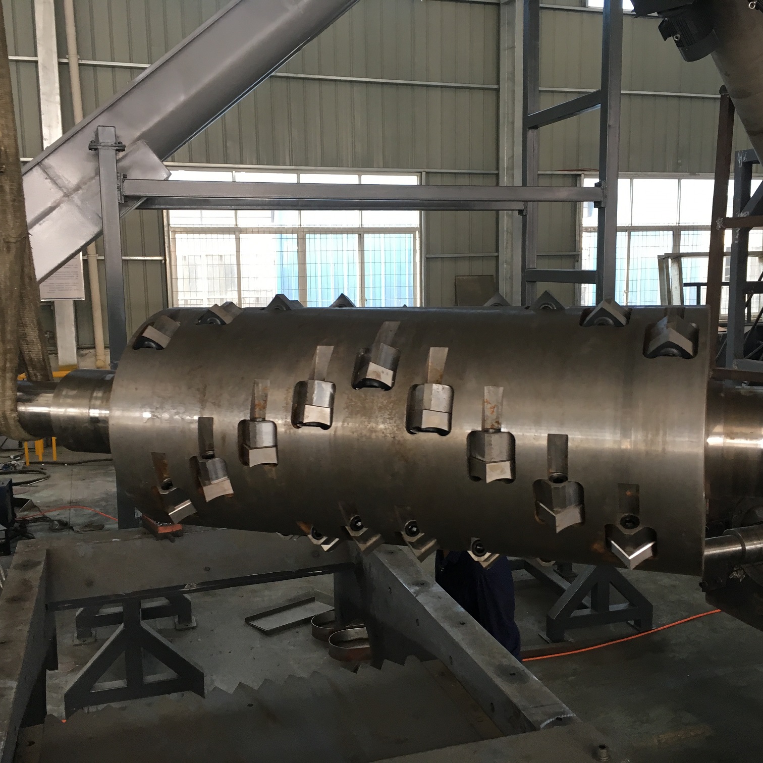 Single Shaft Pipe Barrel Bottle Film Disk Plastic Shredder Recycling Machine