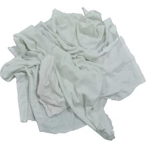 Wholesale Multi purpose 25 kg bales cotton wiper white used t shirt knitted garment cloth scraps wiping rags from china suppliers