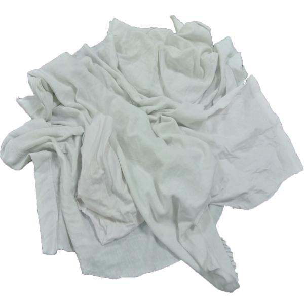Multi purpose 25 kg bales cotton wiper white used t shirt knitted garment cloth