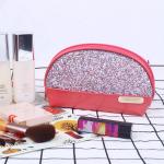 Portable Makeup Pouch Waterproof Glitter PU Travel Bag For Women Girls