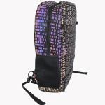 Girls Purple Fluorescent Lattice Nylon Student Backpack