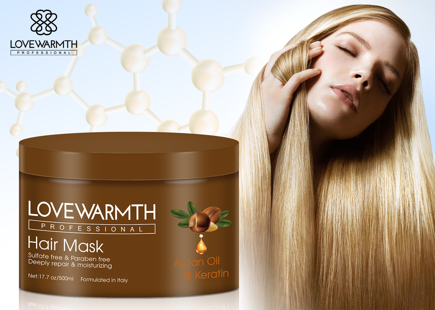 Unisex Argan Oil Hair Mask Deeply Nourishing Conditioning Treatment Repair Damaged Hair Tip