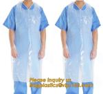 Customized disposable plastic aprons waterproof medical /kitchen apron pe apron