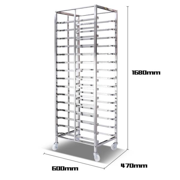 RK Bakeware China-Aluminum Bakery Bread Oven Baking Tray Cart Trolley Cake Rack