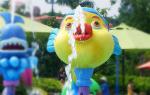 Spray Small Elephant Water Game, Aqua Fountains Play Structure , Spray Park