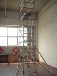 Light Weight Climbing Aluminum Scaffolding / 26ft Mobile Scaffold tower With Tig