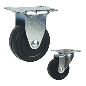Wholesale 3 Inch 88LBS Capacity Fixed Plate Furniture Moving Castors , Replacement Bed Casters from china suppliers