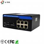 Durable Ethernet To Fiber Optic Media Converter 2 100 Base -FX Ports 6 10 / 100