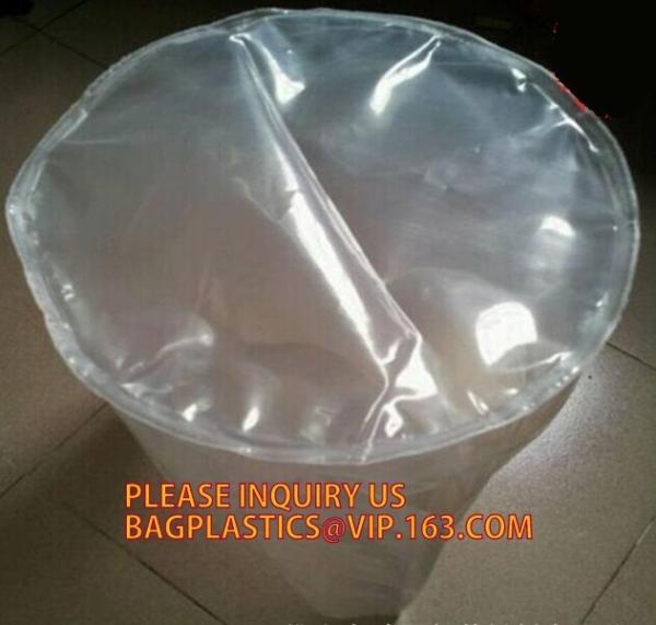 Round Bottom Plastic Drum Liner Bags, Salvage Round Bottom Plastic Bag , LDPE